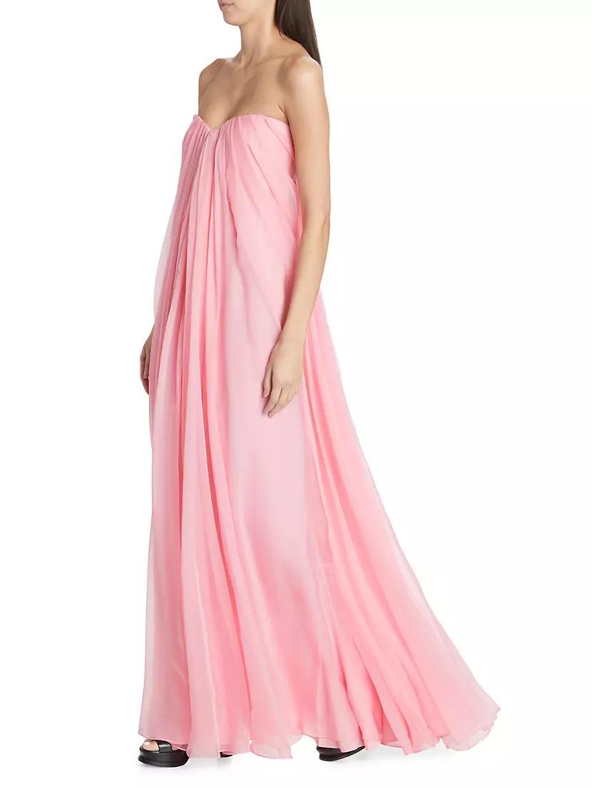 Silk Bustier Maxi Dress Product Image