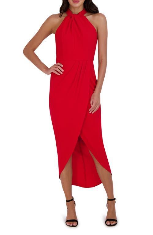 Julia Jordan Knot Neck Halter Dress Product Image