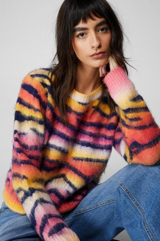 Tiger Stripe Knit Sweater product image