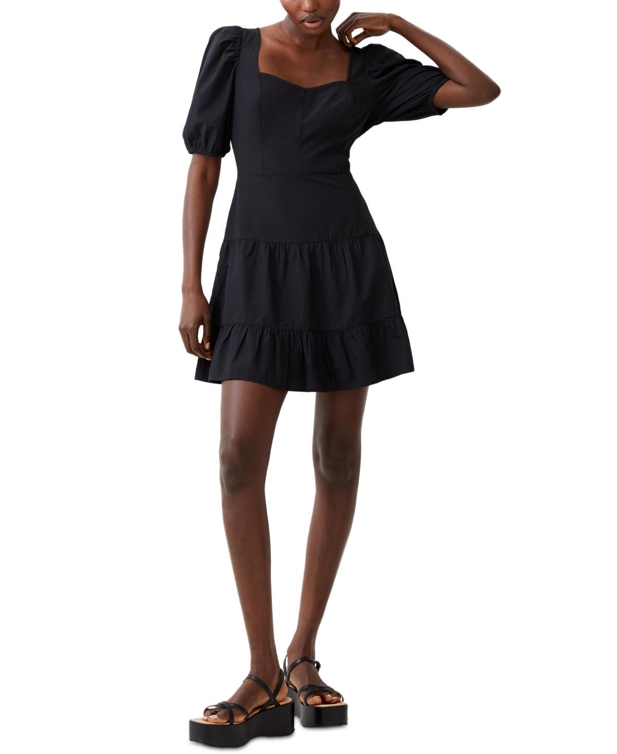 French Connection Womens Tiered Fit & Flare Dress Product Image