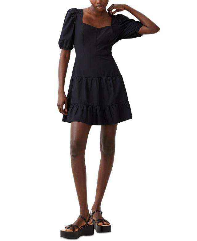 French Connection Womens Tiered Fit & Flare Dress Product Image