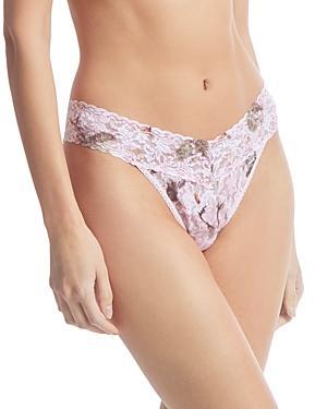 Hanky Panky Original-Rise Printed Lace Thong Product Image