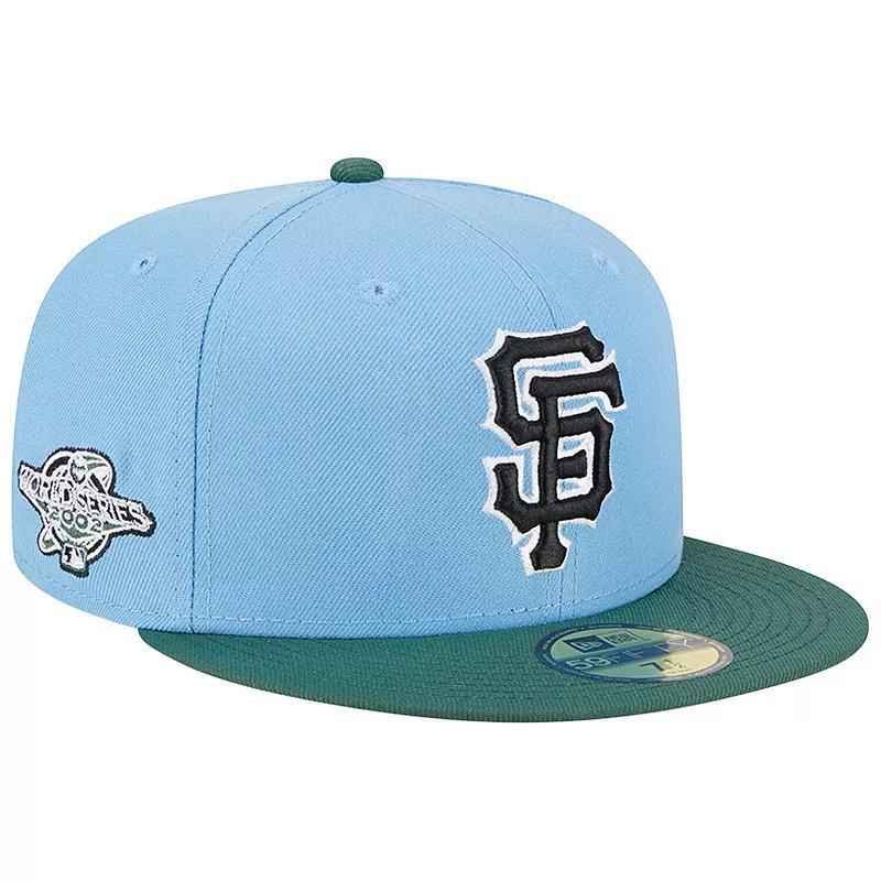 Mens New Era Sky Blue/Cilantro San Francisco Giants 2002 World Series 59FIFTY Fitted Hat Product Image