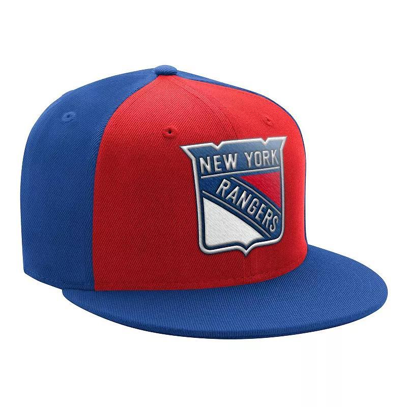 Mens Starter Red New York Rangers Logo Two-Tone Snapback Hat - Red Product Image