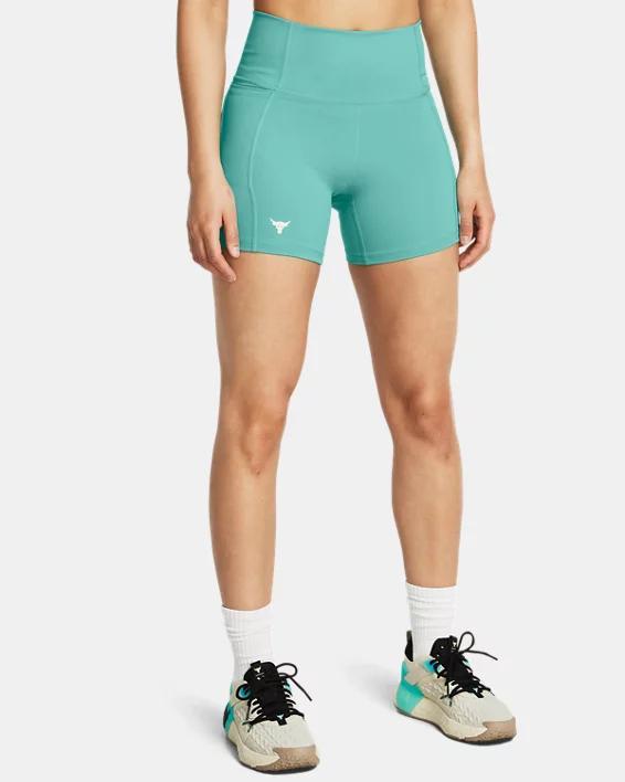 Women's Project Rock Lets Go Bench To Beach Middy Shorts Product Image