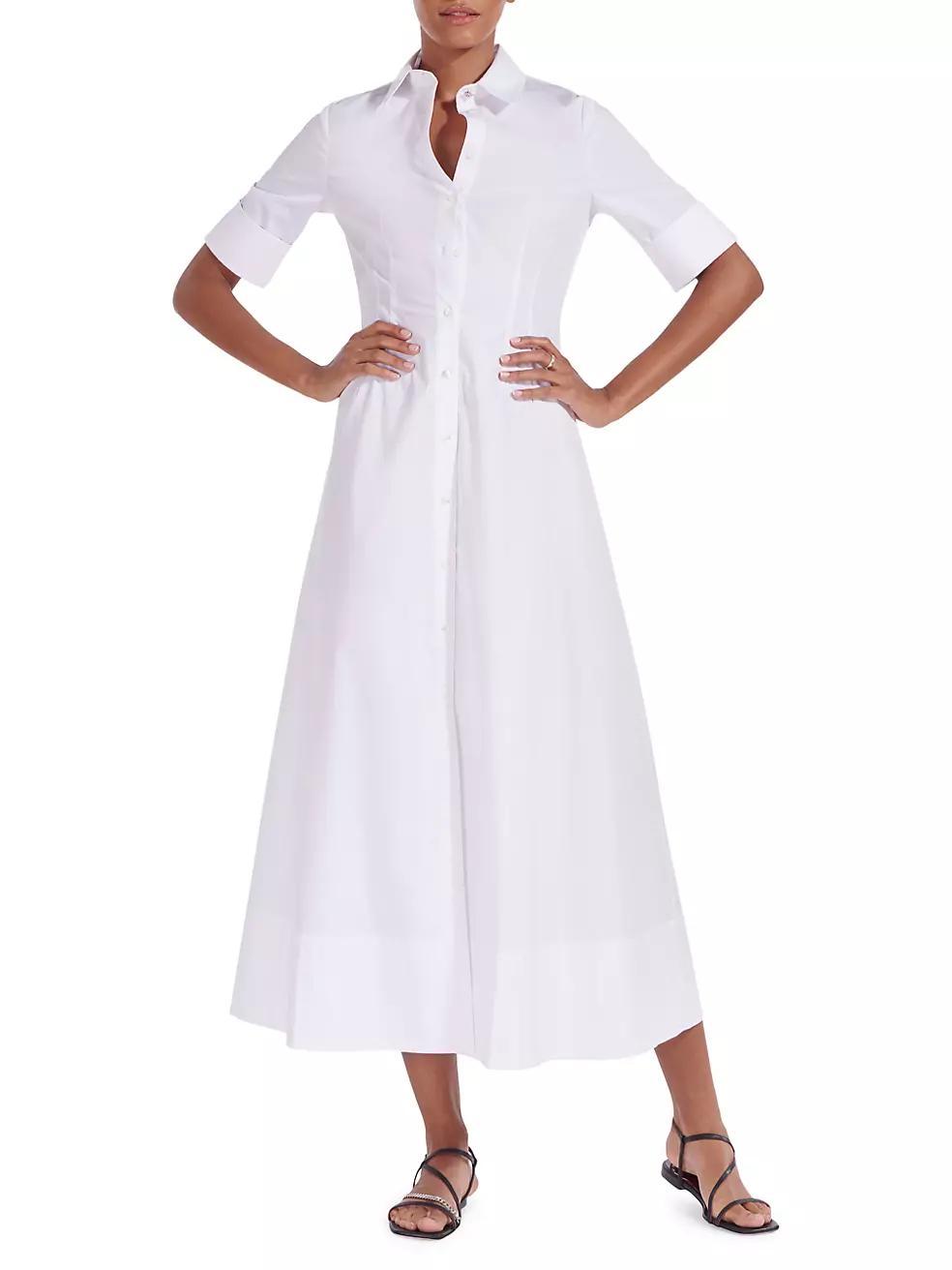 Joan Collared Maxi Shirtdress Product Image