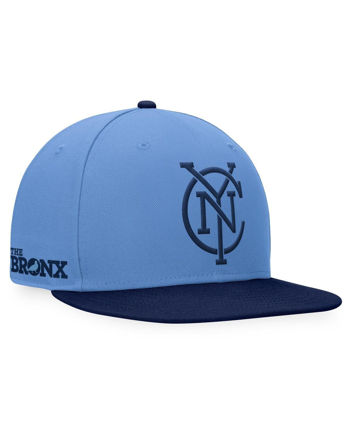 Mens Fanatics Branded Sky Blue/Navy New York City FC Downtown Snapback Hat Product Image