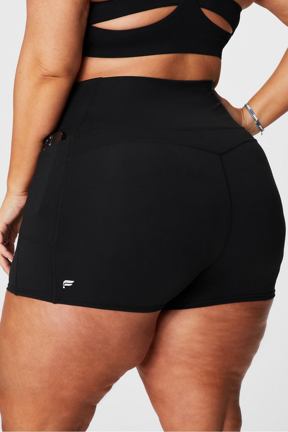 Fabletics Oasis High-Waisted 2 Short Womens black plus Size 3X Product Image