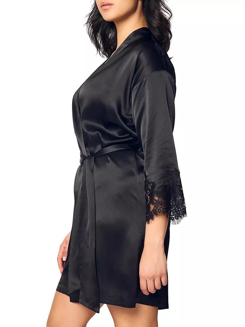 Mulberry Silk & Lace Robe Product Image