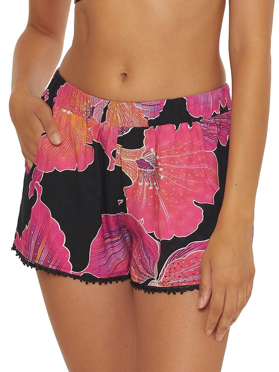 Womens Fleury Floral Pull-On Shorts Product Image