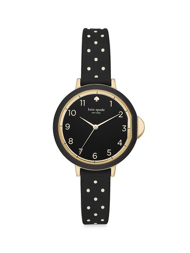 Womens Goldtone Stainless Steel & Silicone Strap Watch Product Image