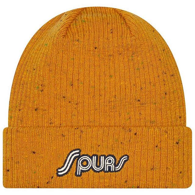 Mens New Era Orange Tottenham Hotspur Retro Cuffed Knit Hat Product Image