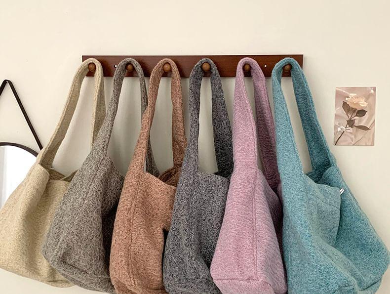 Plain Knit Tote Bag Product Image