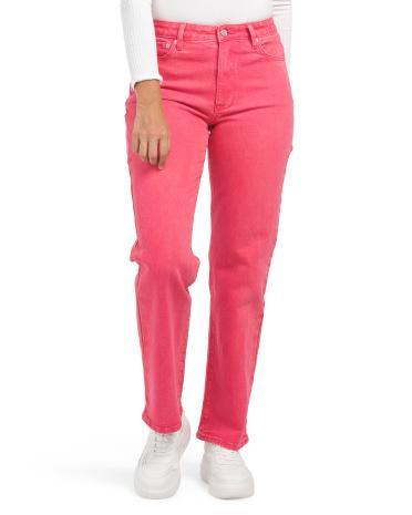 Colorful Straight Jeans for Women Product Image