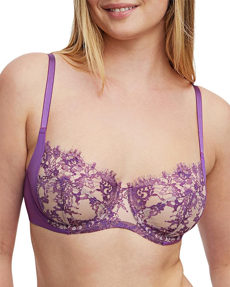 Skarlett Blue Womens Entice Lace Full Coverage Underwire Bra - White Product Image