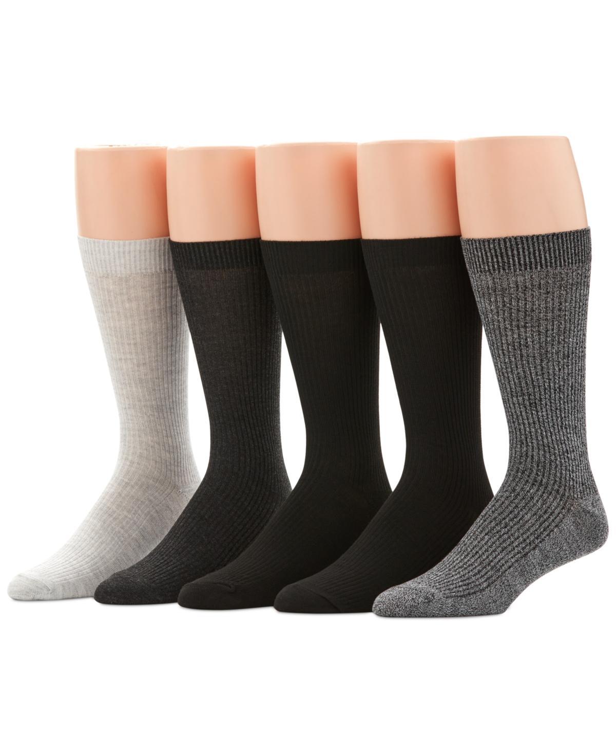 Perry Ellis Portfolio Mens 5-Pk. Ribbed Crew Socks Product Image