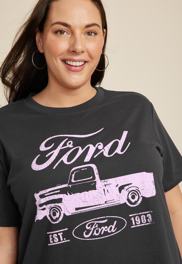 Maurices 0X Plus Size Womens Ford Graphic Tee Product Image