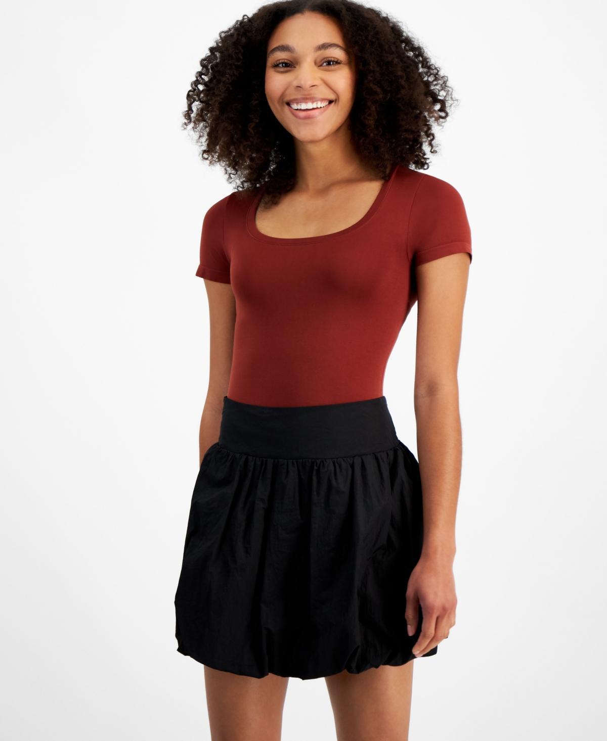 And Now This Womens Short-Sleeve Seamless Scoop-Neck Bodysuit, Created for Macys Product Image