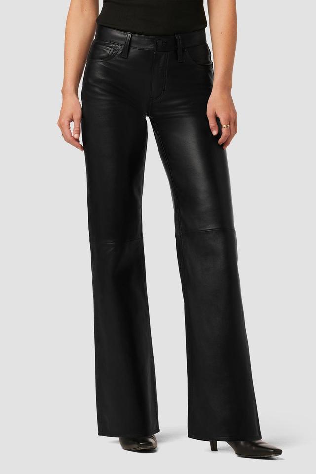 Rosie High-Rise Wide Leg Leather Pant Female Product Image