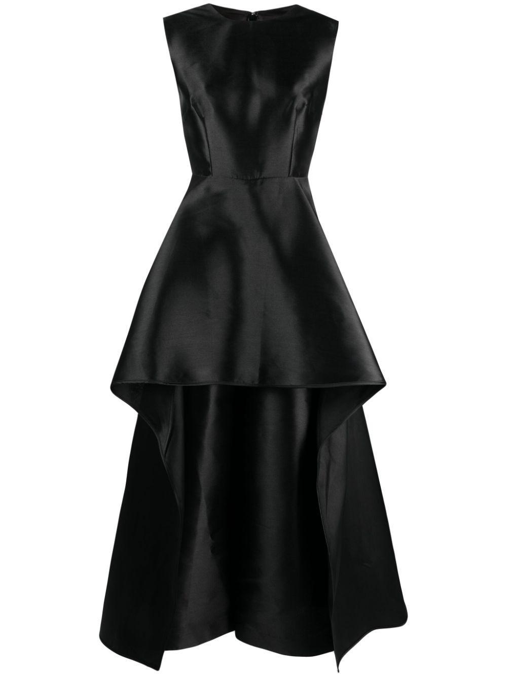 Avena Satin Jumpsuit In Black Product Image