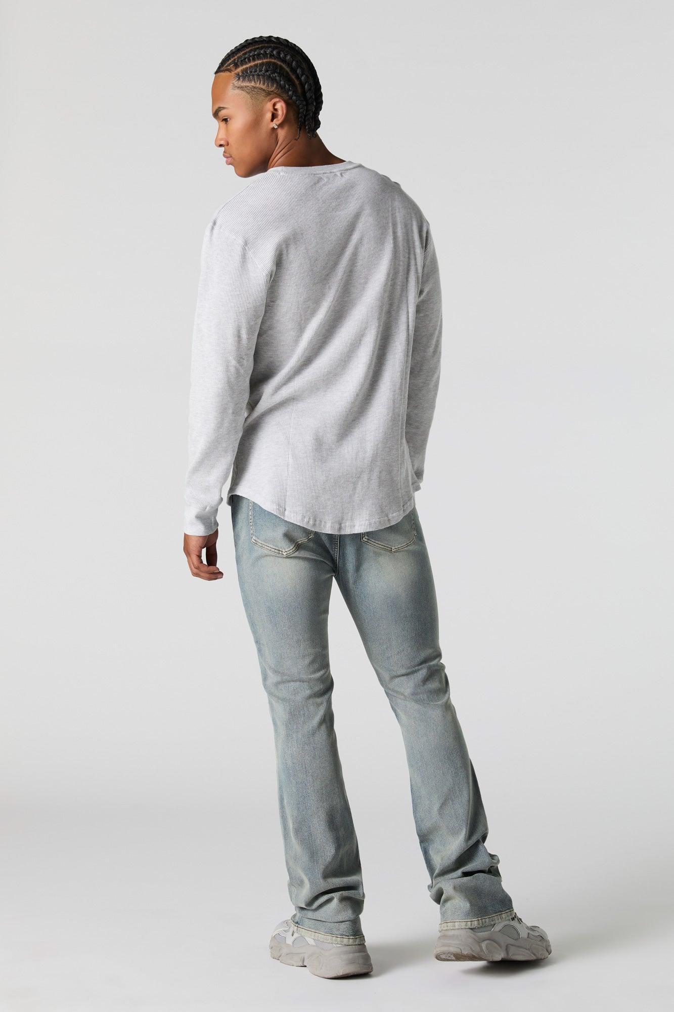 Distressed Straight Stacked Jean Male Product Image