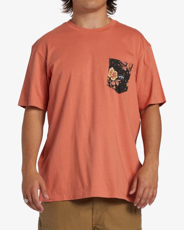 Team Pocket T-Shirt - Coral Male Product Image