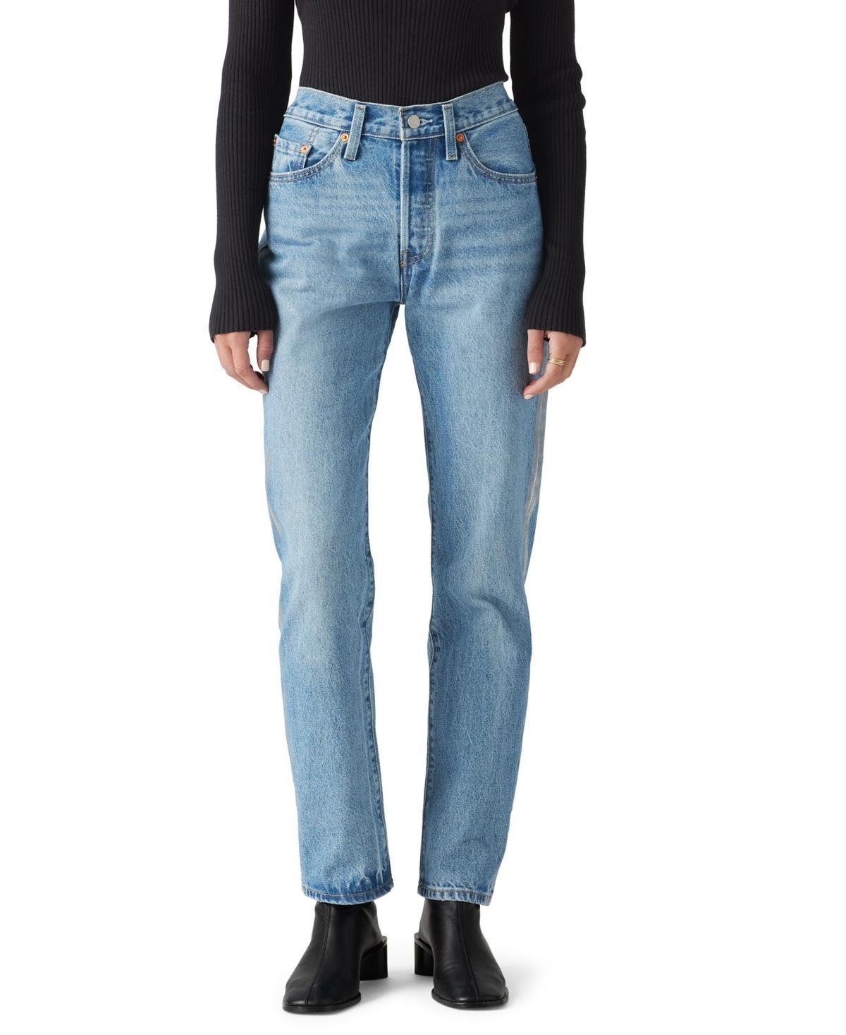 Levis Womens 501 Original-Fit Straight-Leg Jeans Product Image