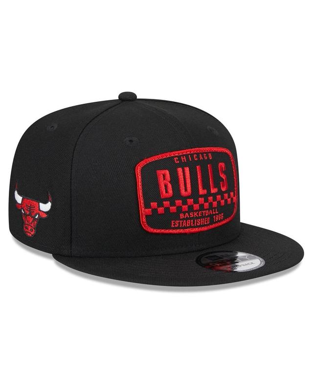 Mens New Era Black Chicago Bulls 2024 Nba All-Star Game Rally Drive Finish Line Patch 9FIFTY Snapback Hat Product Image