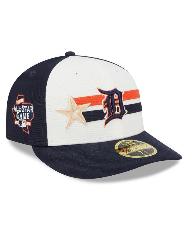 New Era Mens Cream/Navy Detroit Tigers 2024 Mlb All-Star Game Workout Low Profile 59FIFTY Hat Product Image