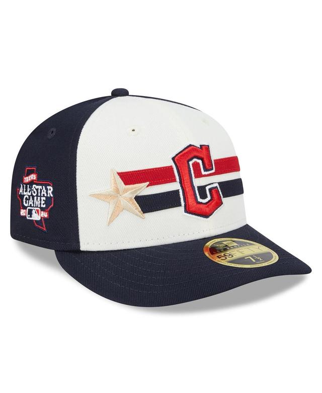 New Era Mens Cream/Navy Cleveland Guardians 2024 Mlb All-Star Game Workout Low Profile 59FIFTY Hat Product Image