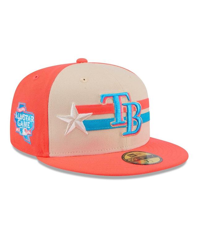 New Era Mens Cream Tampa Bay Rays 2024 Mlb All-Star Game 59FIFTY Fitted Hat Product Image