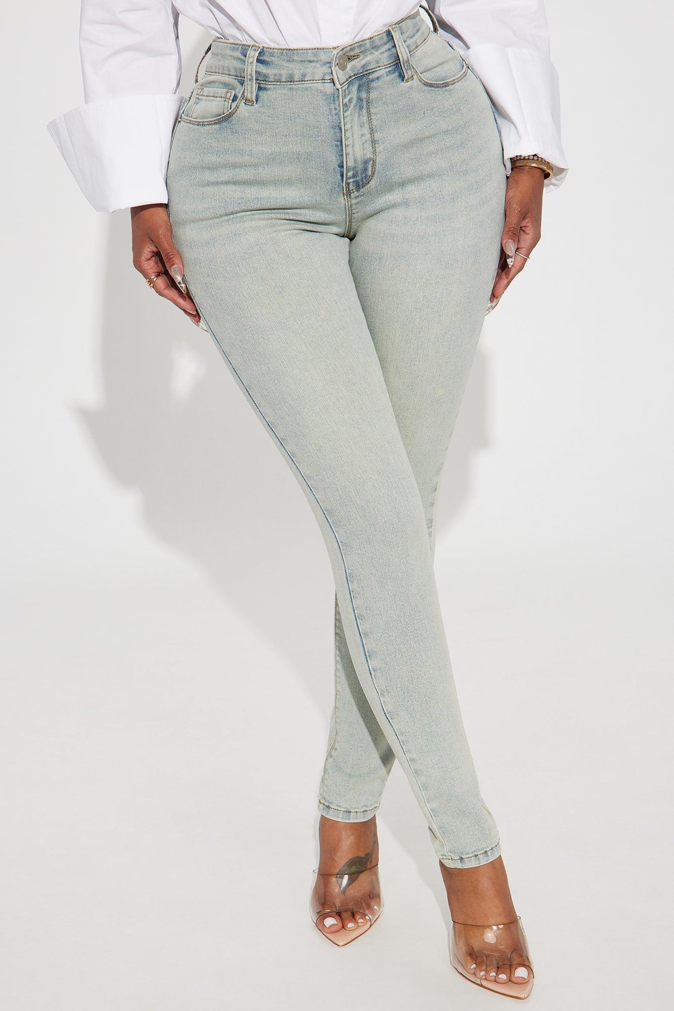 Aria Sculpting Skinny Jeans - Light Wash Product Image