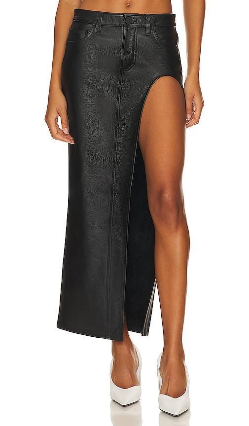 GRLFRND The Leather Blanca Skirt Size 26, 29. Product Image