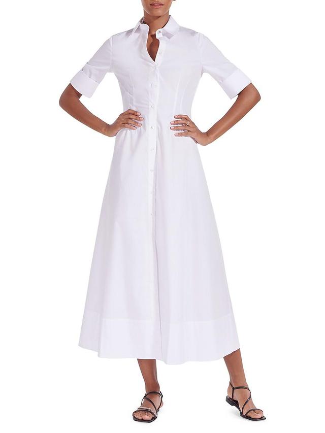 Womens Joan Collared Maxi Shirtdress Product Image