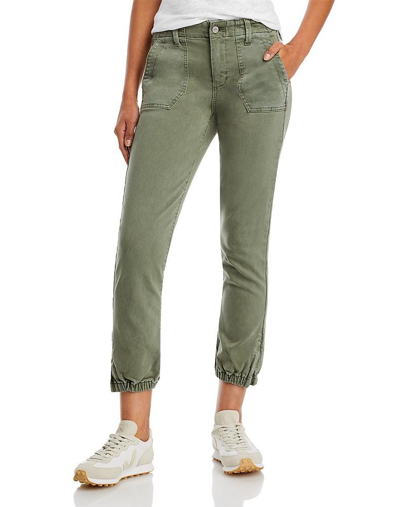 Womens Mayslie Mid-Rise Ankle Straight-Leg Denim Joggers Product Image