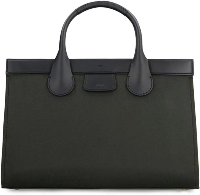 Women's Barbour X- Edith Canvas Tote Bag In Green Product Image