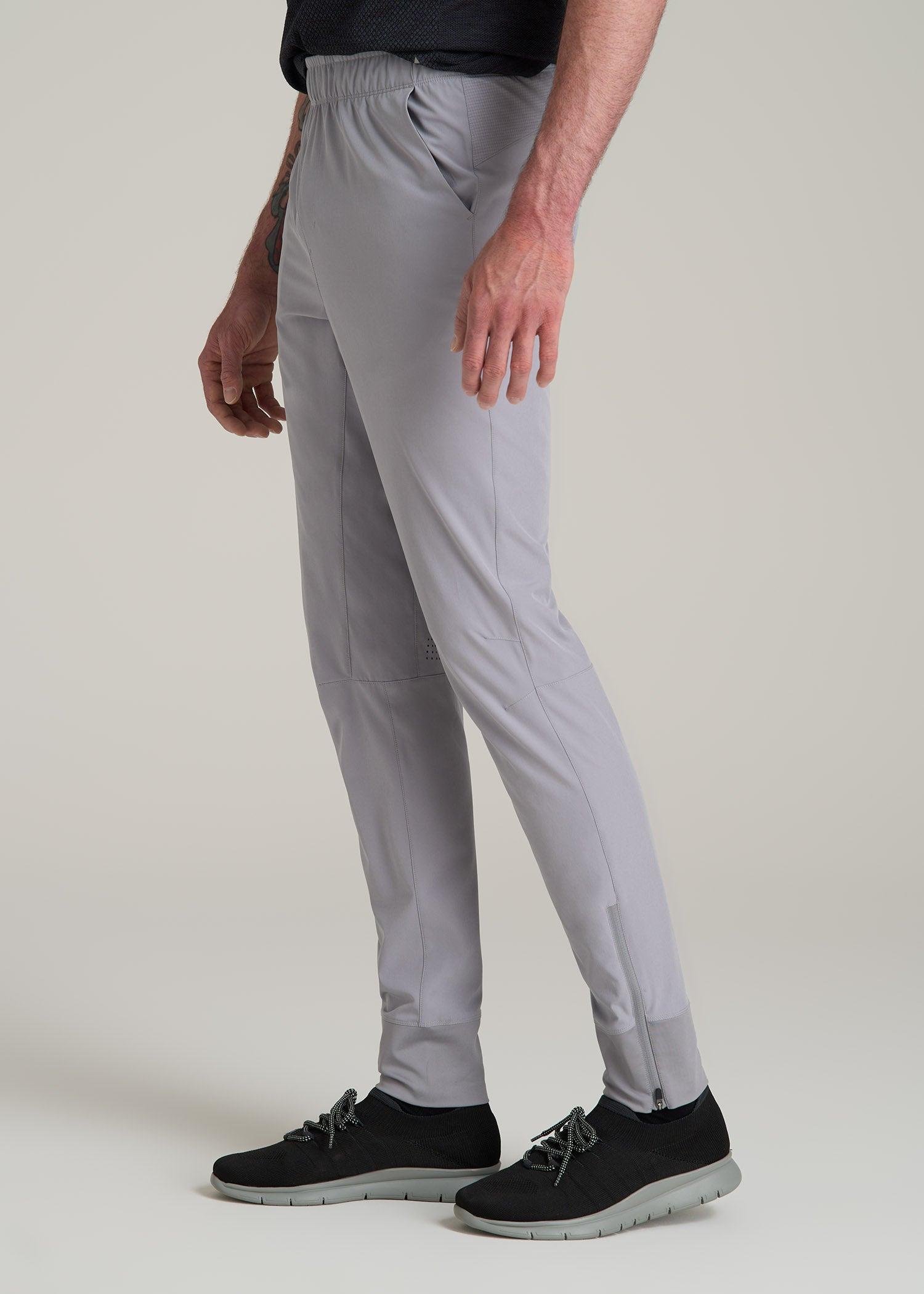 Featherweight Perforated Training Jogger for Tall Men in Light Grey Male Product Image