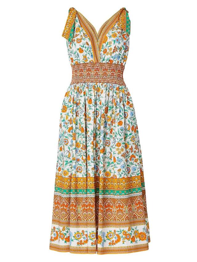 Womens Bree Floral V-Neck Midi-Dress Product Image