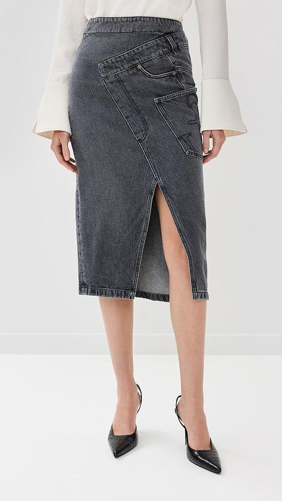 JW Anderson Twisted Midi Skirt | Shopbop Product Image