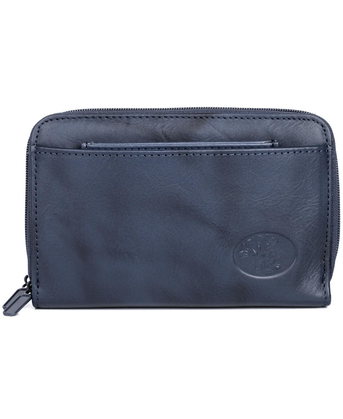 Julia Buxton Heiress RFID-Blocking Leather Double Zip Organizer Wallet Product Image