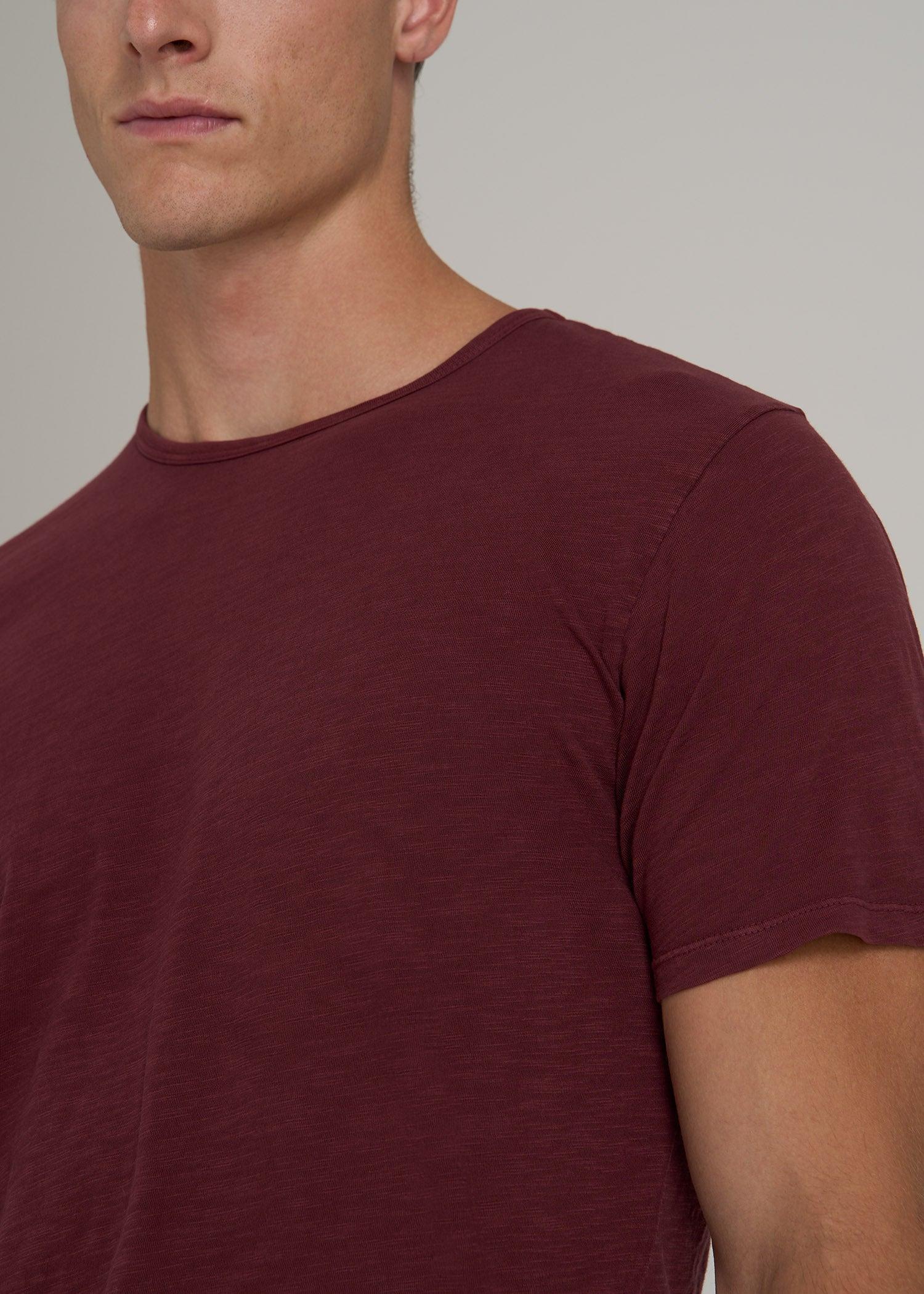 REGULAR-FIT Slub Tee in Red Ochre - Tall Men's Shirts Male Product Image