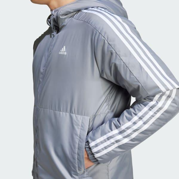 Essentials 3-Stripes Insulated Hooded Jacket Product Image