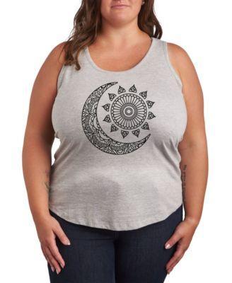 Mandala Sun Moon Plus Size Graphic Tank Product Image