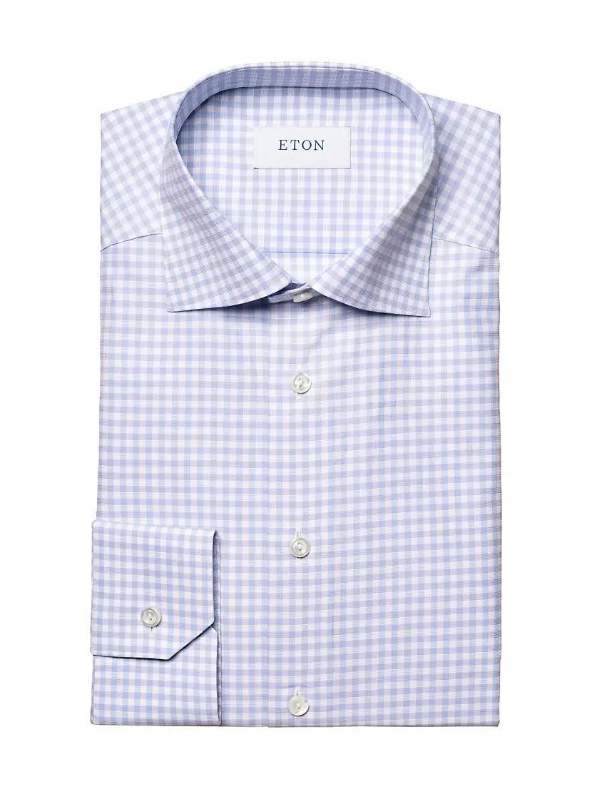 Contemporary-Fit Checked Shirt Product Image