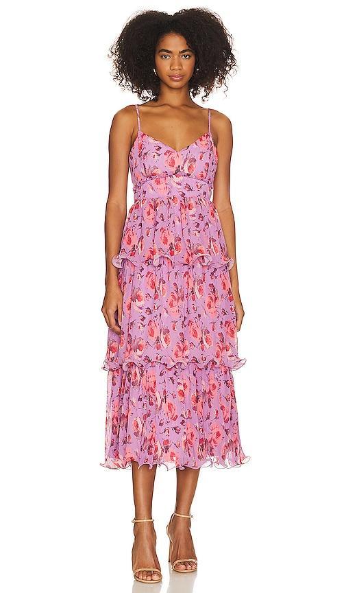 LIKELY Adrianna Floral Ruffle Tiered Dress Product Image