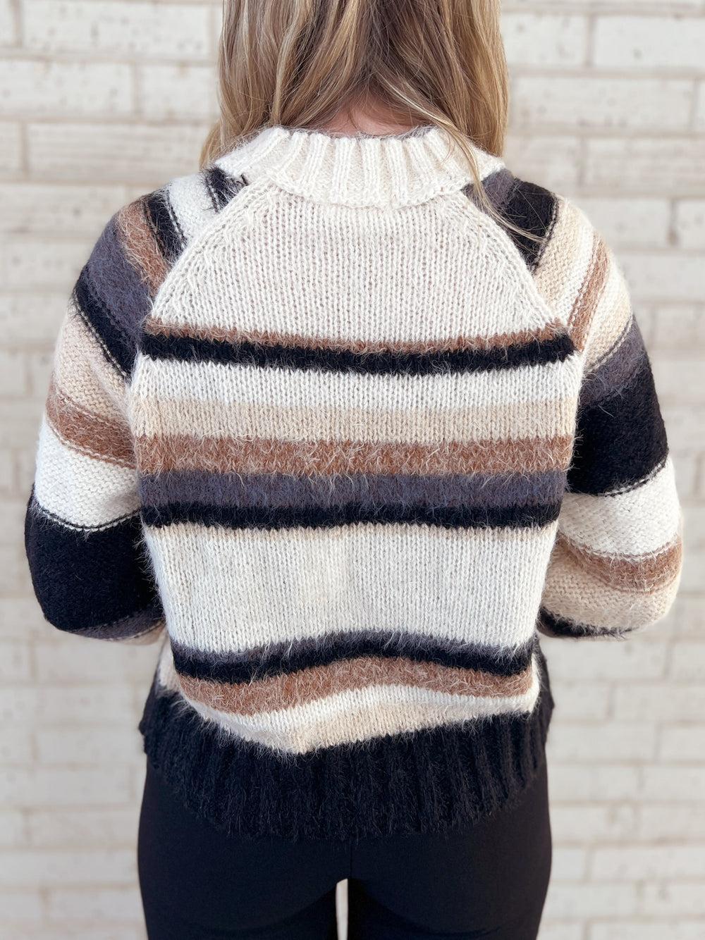 Striped Mohair Sweater - 2 Colors Product Image