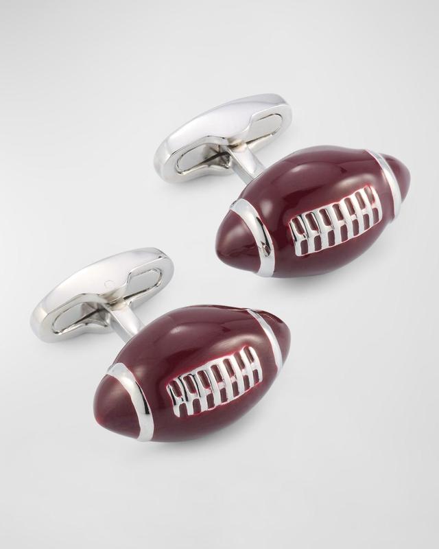 Men's Enamel Football Cufflinks Product Image