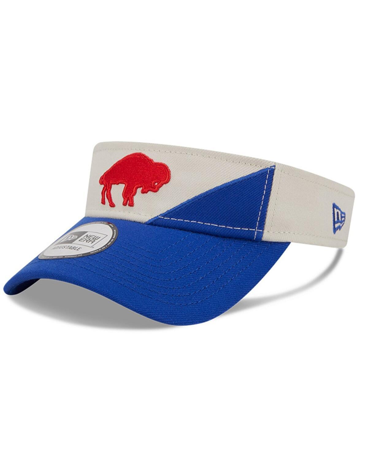 Mens New Era Cream/Royal Buffalo Bills 2023 Sideline Historic Adjustable Visor Product Image