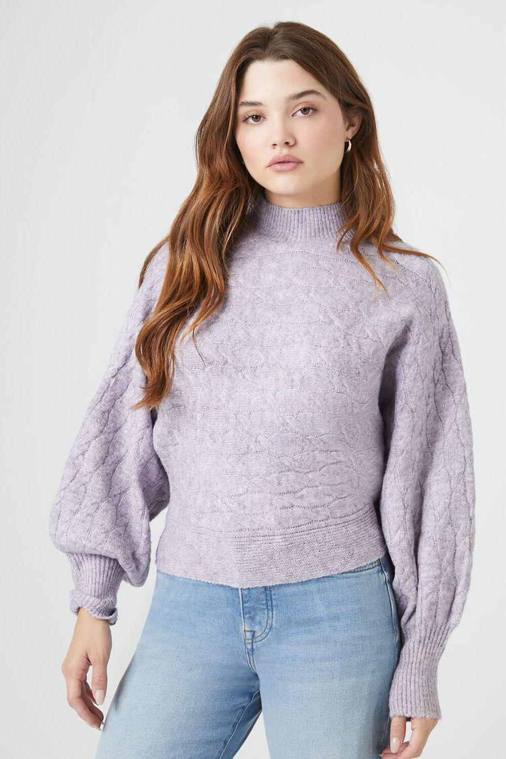 Tie-Back Marled Knit Sweater | Forever 21 product image