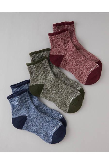 AE Quarter Crew Socks 3-Pack Men's Product Image